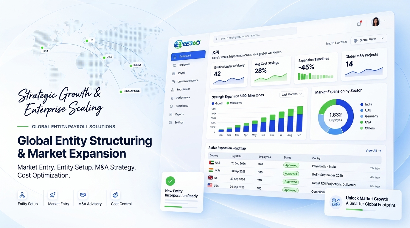 EE360° Business Advisory & Global Entity Structuring Dashboard